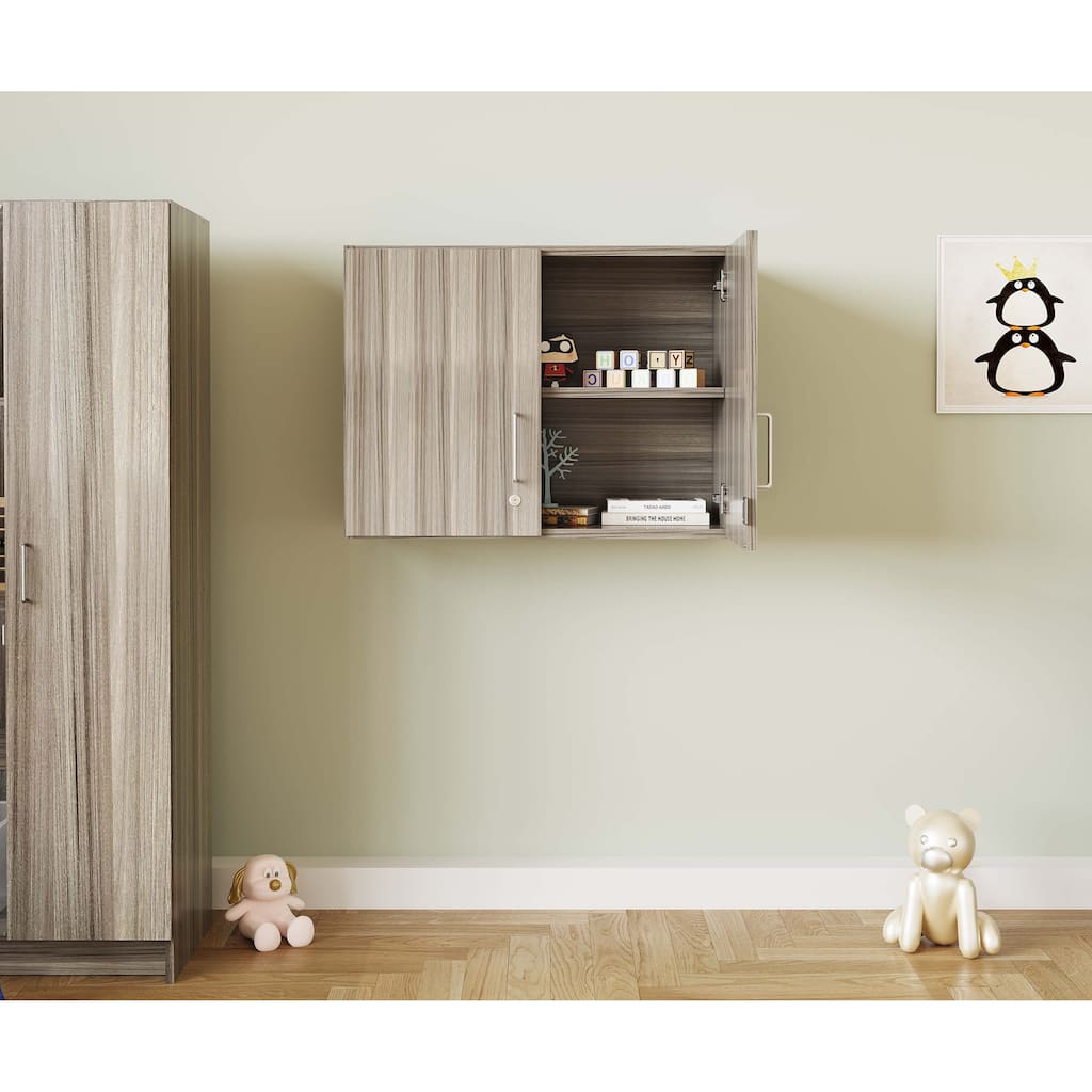 Tot Mate 2-Level Wall Cabinet; 30" x 14.5" x 22.5", Ready-To-Assemble