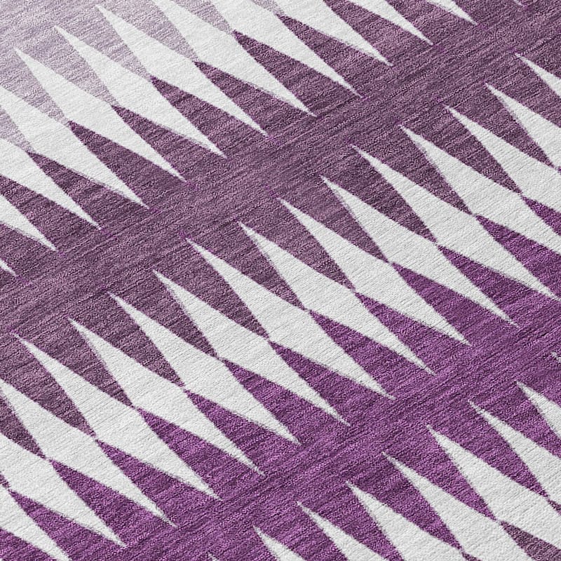 Machine Washable Indoor/ Outdoor Chantille Contemporary Geo Rug