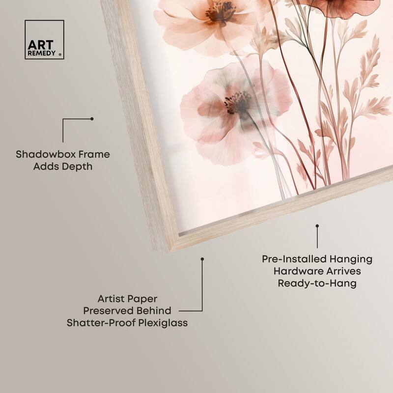 Petal Dye III Shadowbox by Art Remedy