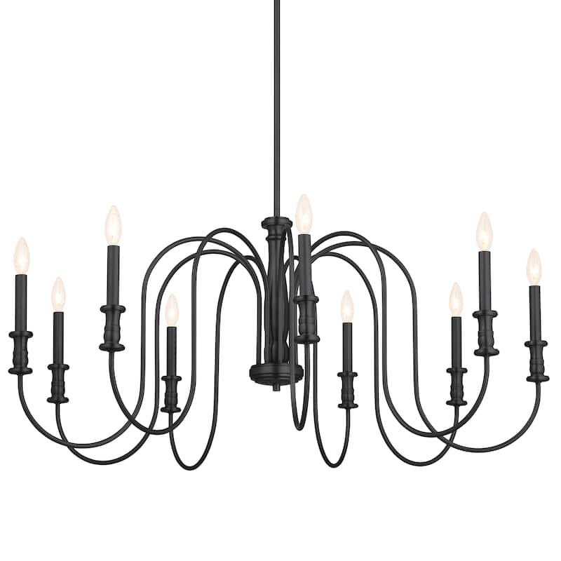 Kichler Lighting Karthe 42 inch 9-Light Chandelier Black