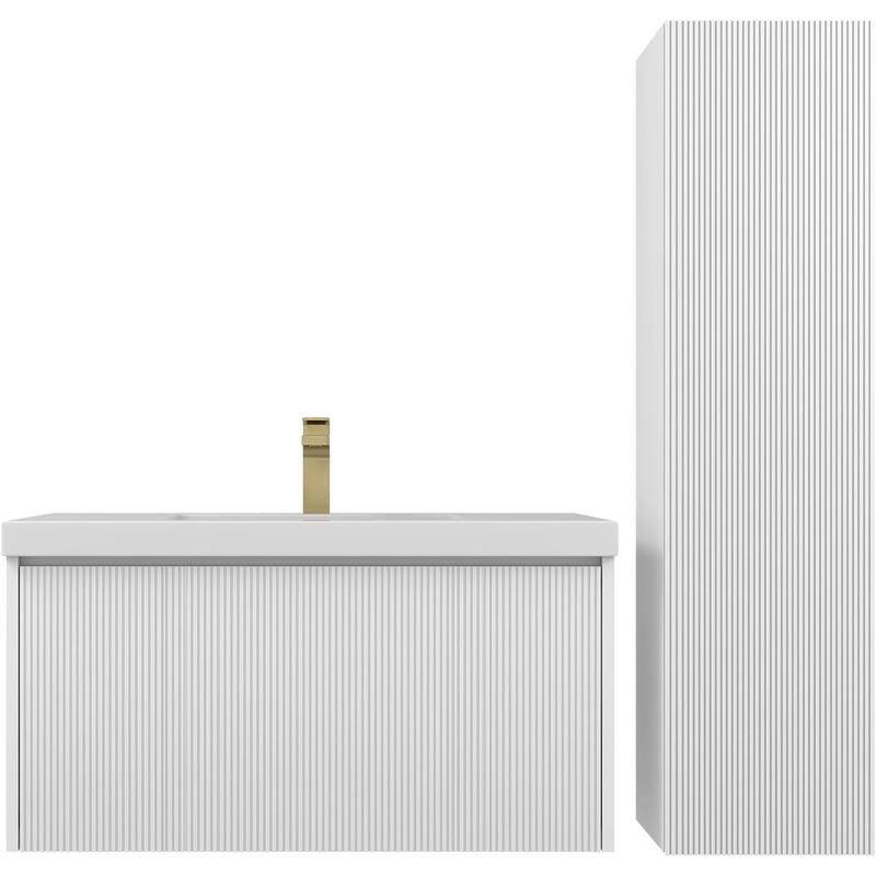 Blossom Positano 36" Floating Vanity with Sink & Side Cabinet