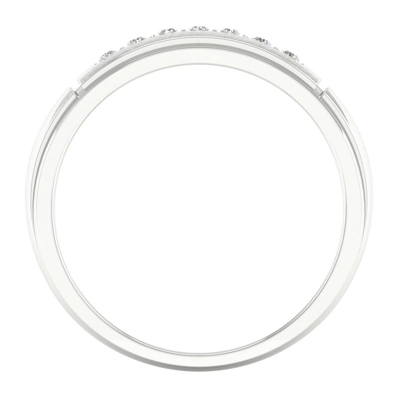 1/10ct TDW Diamond Ring in 10K Gold for Men