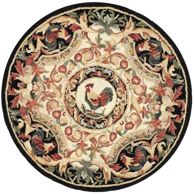 SAFAVIEH Handmade Chelsea Myranda French Country Rooster Wool Rug