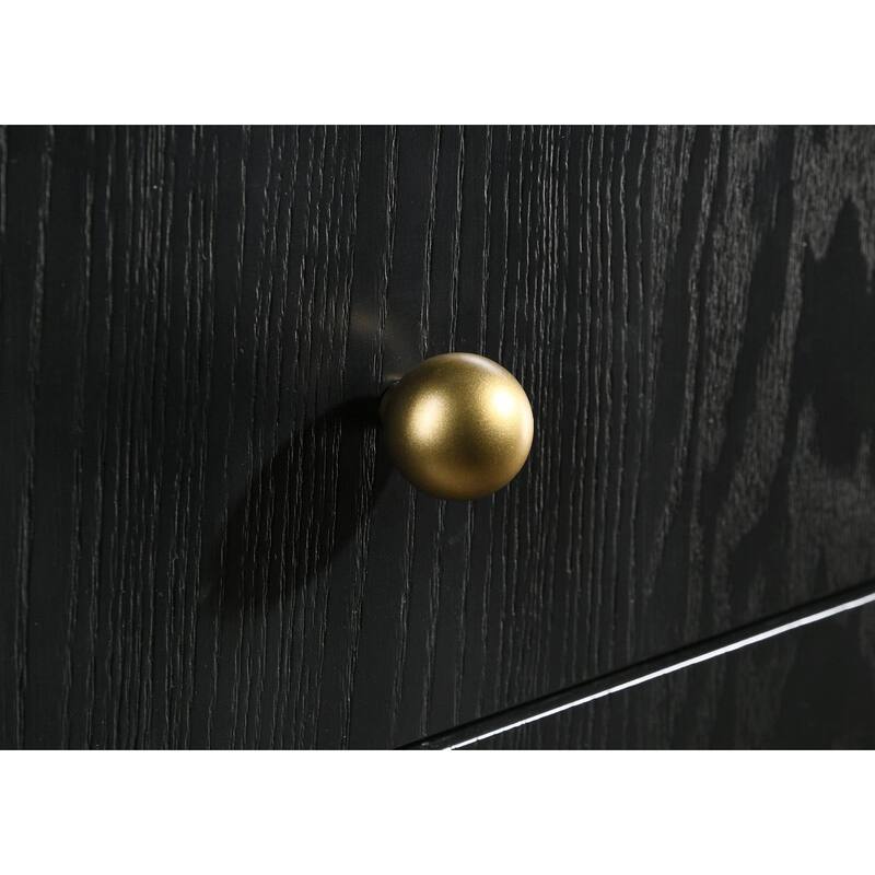 Anser Black 8-drawer Dresser