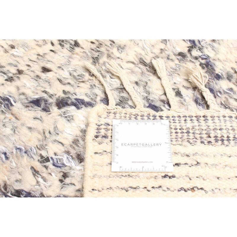 ECARPETGALLERY Hand-knotted Tangier Dark Grey Wool Rug - 5'1 x 8'2