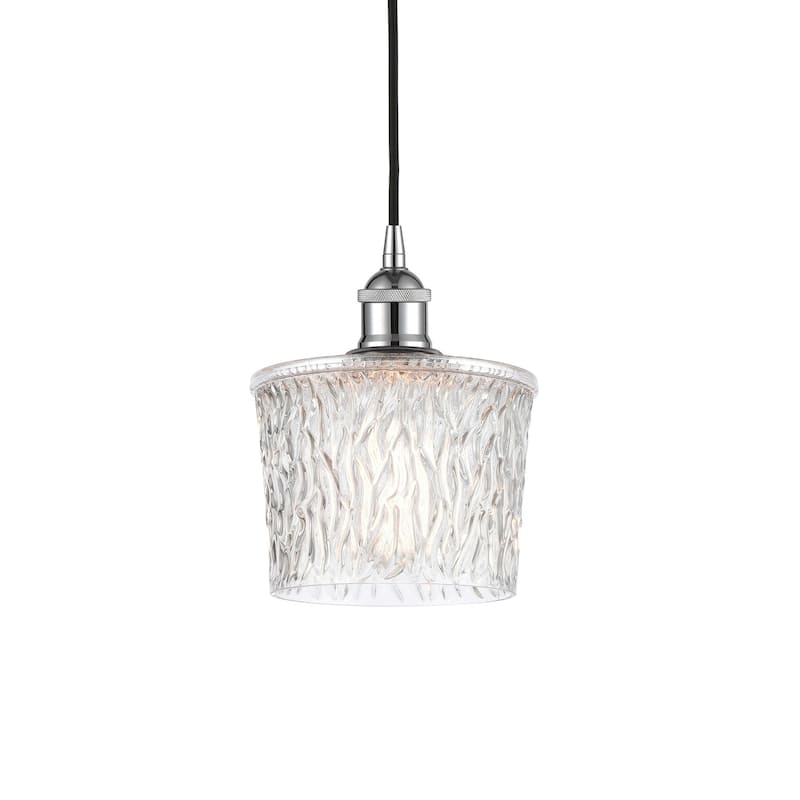 Innovations Lighting 616-1P-9-7 Niagra Pendant Niagra 7" Wide Mini - Polished Chrome / Clear