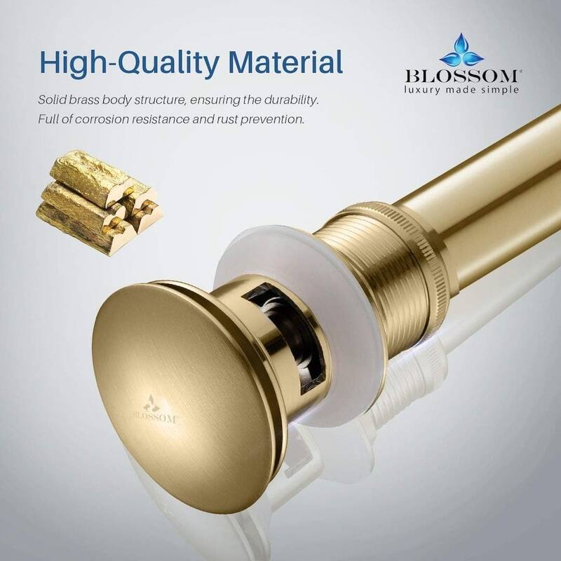 Blossom Stainless Steel Bathroom Sink Faucet
