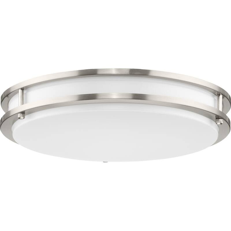 Progress Lighting P350275-CS Abide 14" Wide LED Flush Mount Drum - Brushed Nickel