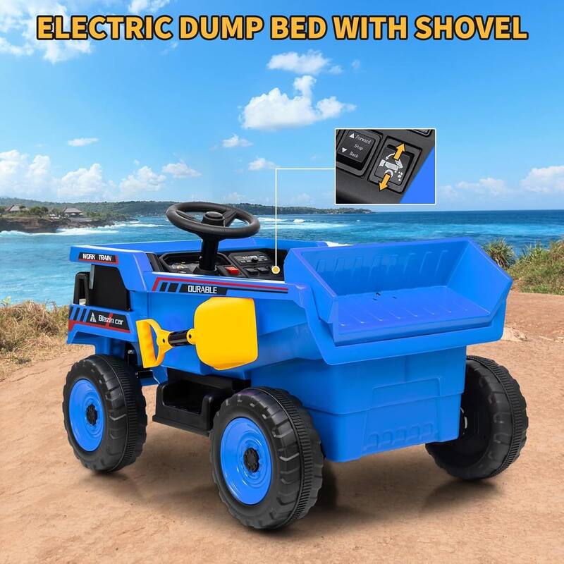 Electric 12V Ride On Dump Truck, Construction Vehicles for Kids