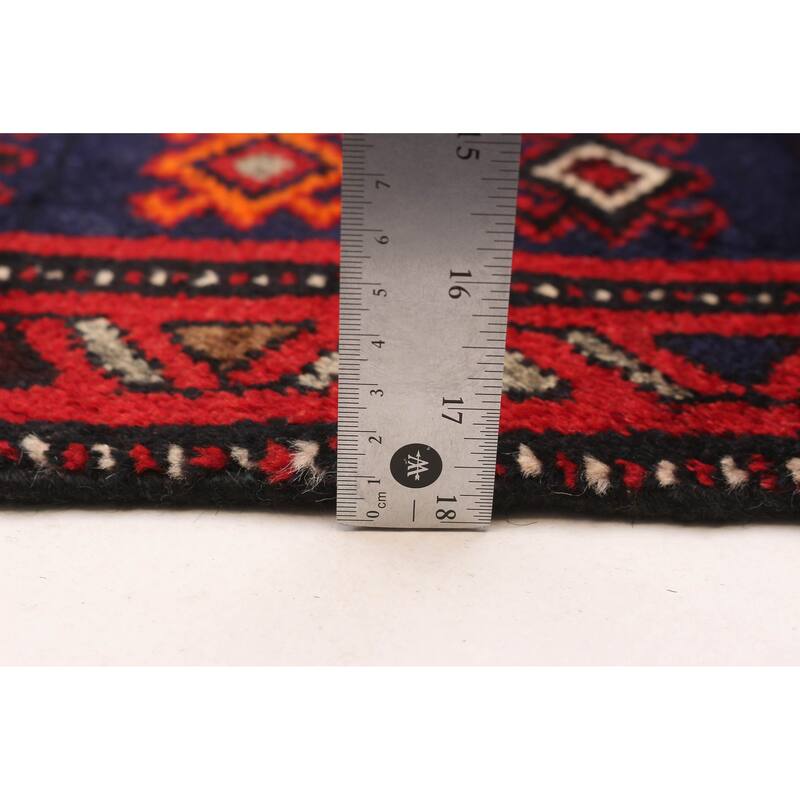 ECARPETGALLERY Hand-knotted Andelz Red Wool Rug - 3'9 x 6'8