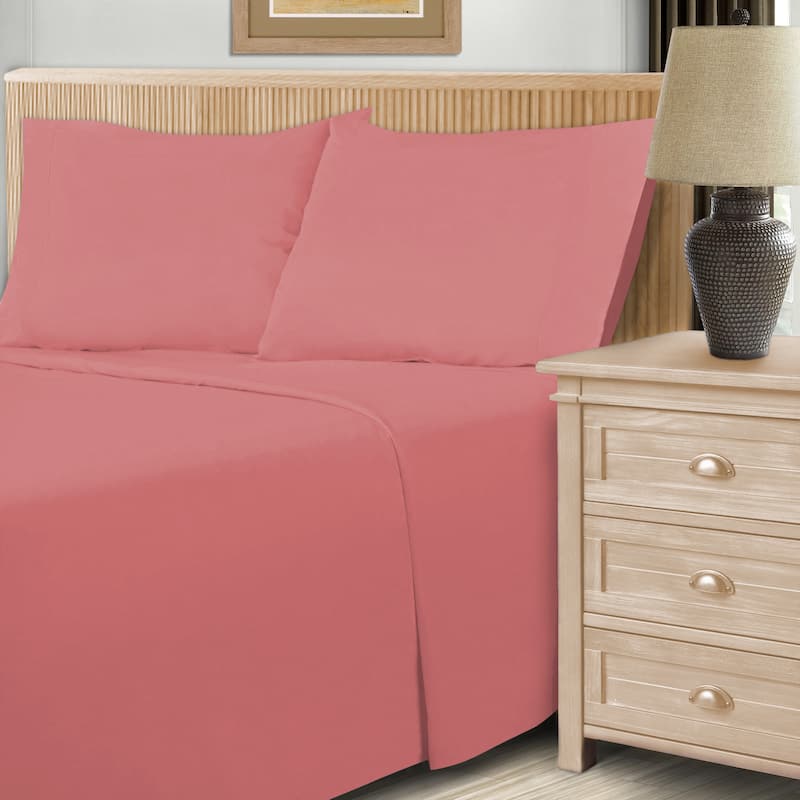 Superior 600 Thread Count Cotton Blend Sheet Set - Full - Blush