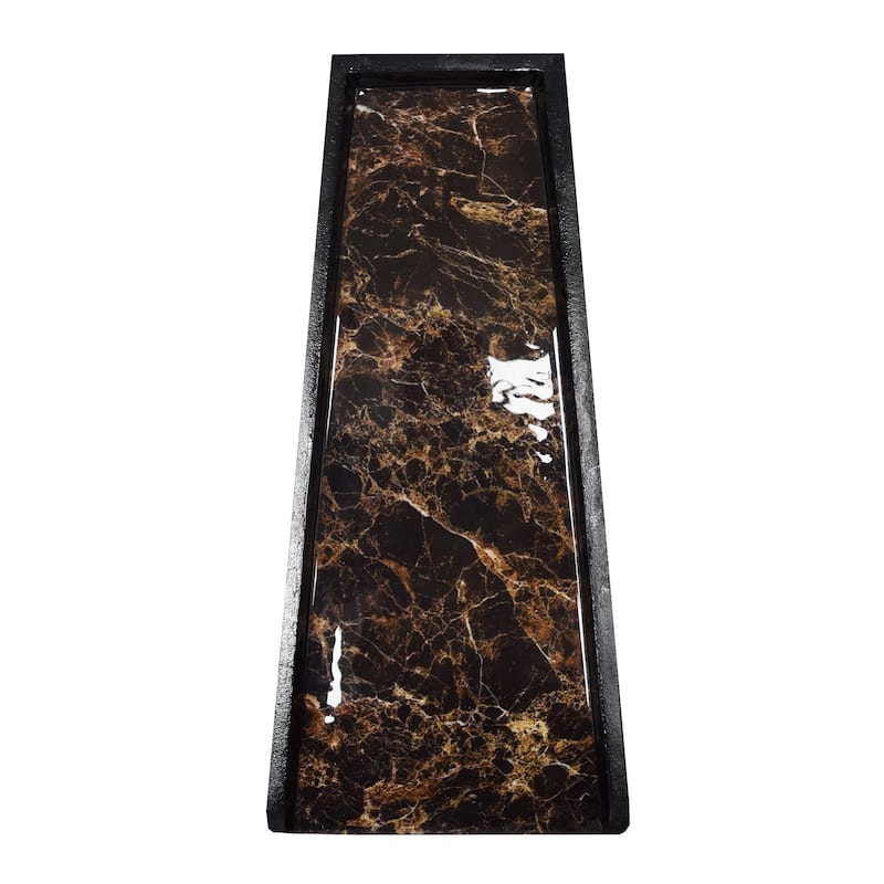 Faux Marble Cast Aluminum Downspout Gutter 24 in. Splash Block
