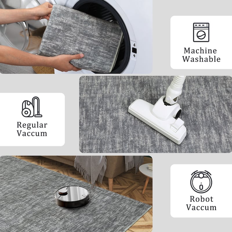 Garvee Modern Abstract Solid Area Rug