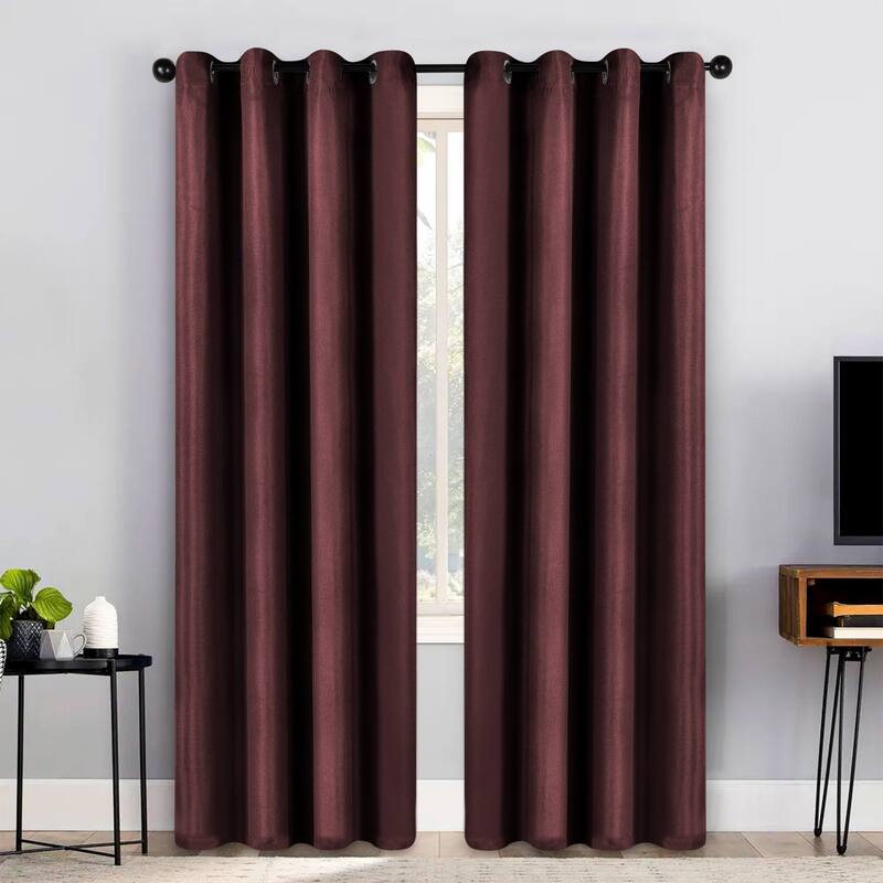 Superior Jaxon Washable Room Darkening Curtains, Set of 2 Panels