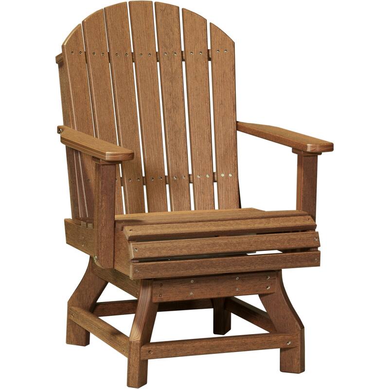 Set of 4 Poly Lumber Adirondack Swivel Chairs