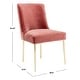 preview thumbnail 67 of 124, SAFAVIEH Couture Nolita Velvet Accent Chair - Mustard / Brass - 28"x23"x35.3" - 28" W x 23" D x 35" H