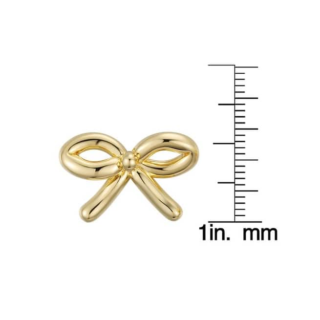 Victoria Townsend Gold Plated Bow Srud Earrings