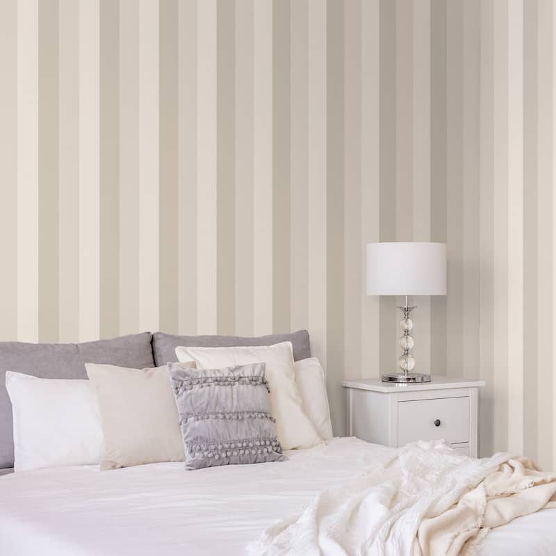Galerie Wallcoverings Secret Garden Vertical Stripe Non-woven Matte Wallpaper Roll