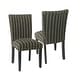 preview thumbnail 16 of 76, HomePop Classic Parsons Dining Chair - Set of 2 Black with Boucle Stripe