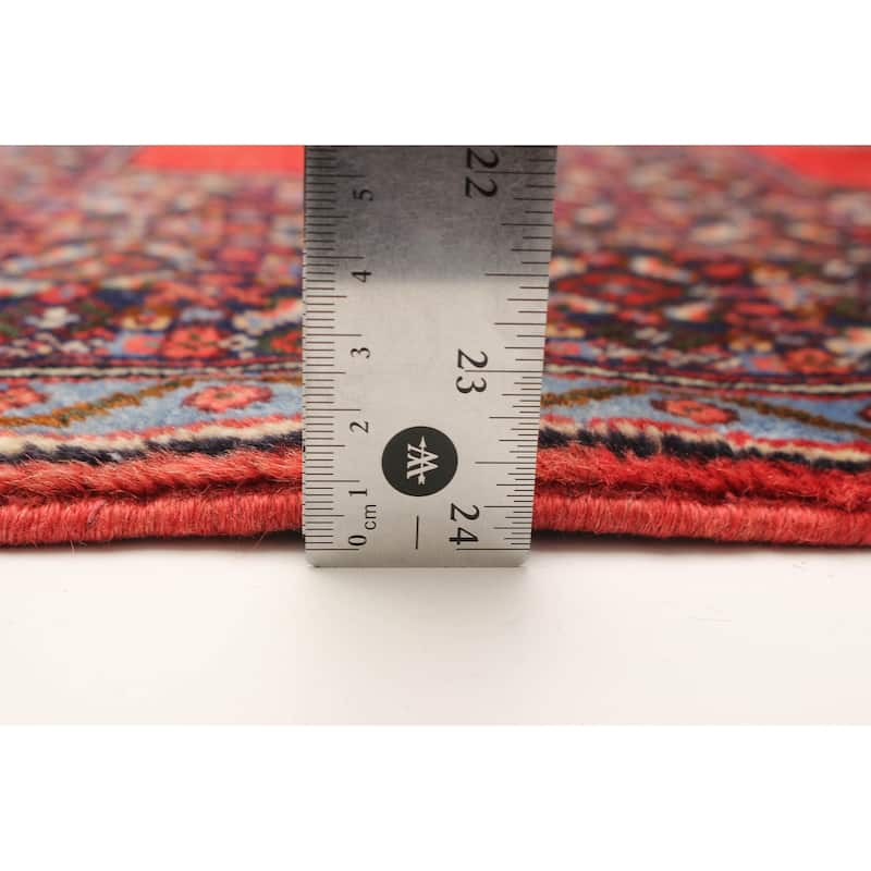 ECARPETGALLERY Hand-knotted Kayseri Red Wool Rug - 3' 4" x 10' 10"