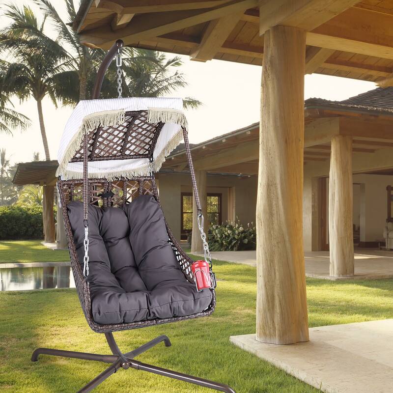Swing Egg Chair with Stand Indoor Outdoor Bed Bath & Beyond 39192885
