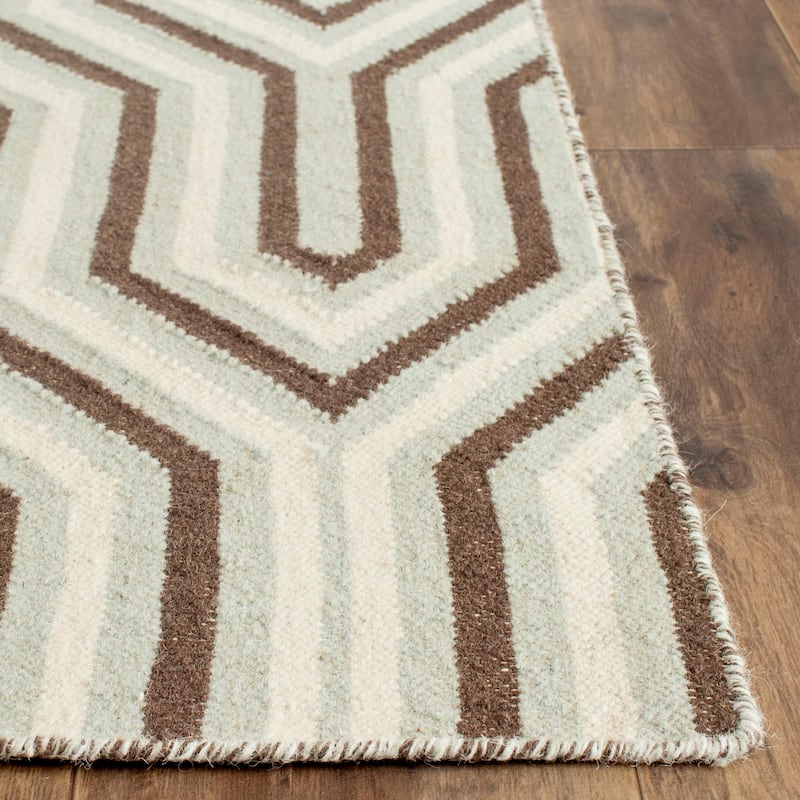 SAFAVIEH Handmade Flatweave Dhurries Keti Modern Moroccan Wool Rug