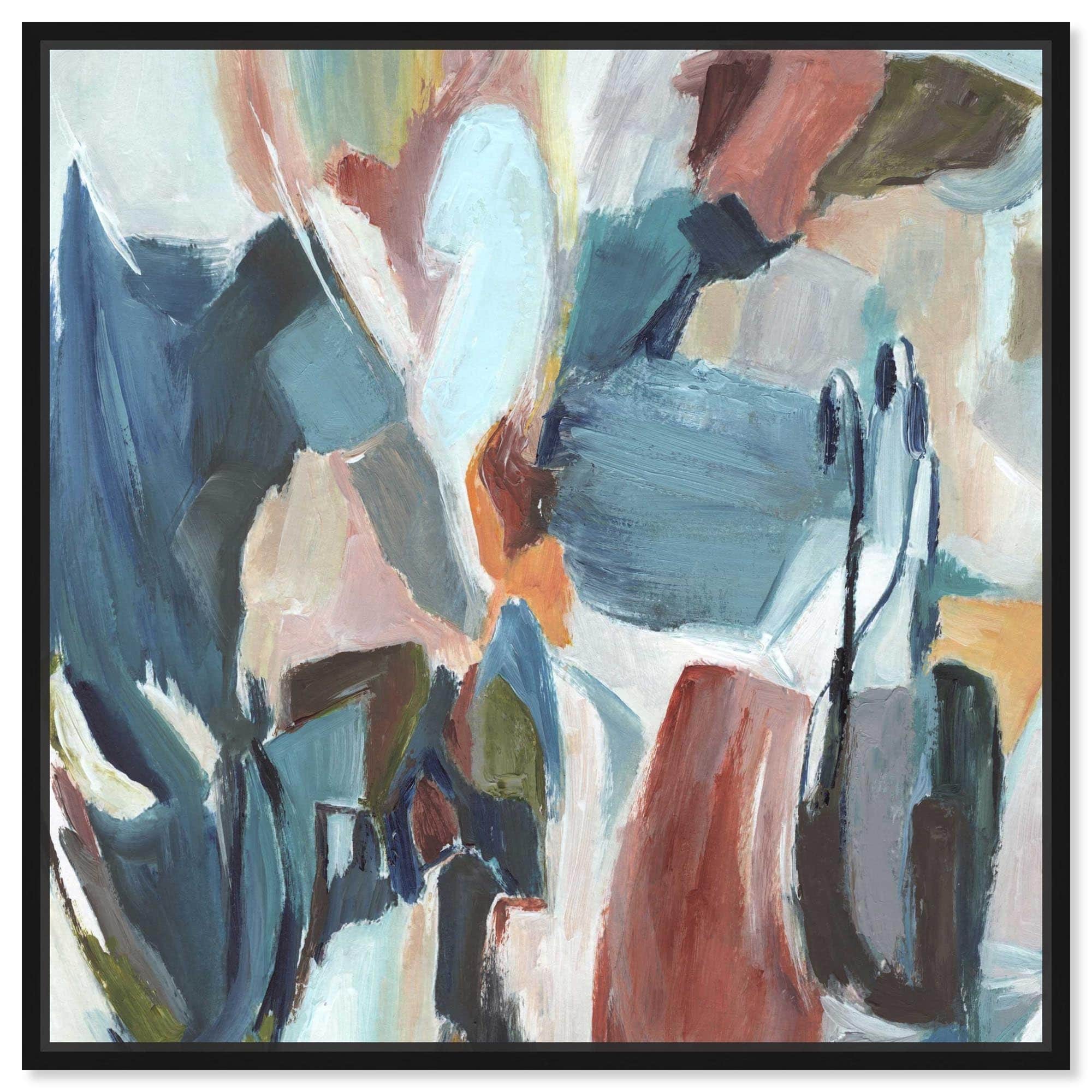 Color Therapy Neutral Wall Decor Framed Canvas Print by Art Remedy