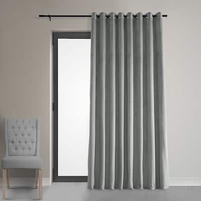 Exclusive Fabrics Signature Velvet Extra-wide Grommet Blackout Curtain (1 Panel)