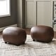 preview thumbnail 112 of 112, KINWELL 23" Wide Faux Leather Upholstered Ottoman Footrest, PU Entryway Footstool