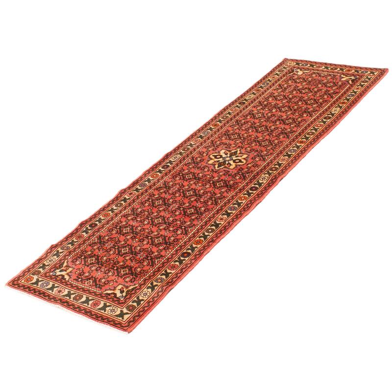 ECARPETGALLERY Hand-knotted Andelz Copper Wool Rug - 2'8 x 9'3