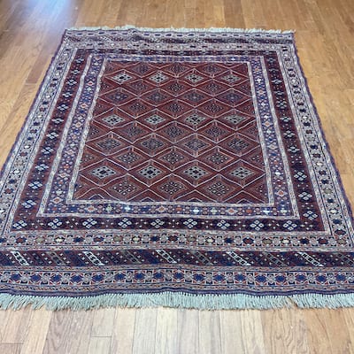 HERAT ORIENTAL Handmade Soumak Wool Rug - 5'6" x 6'8"