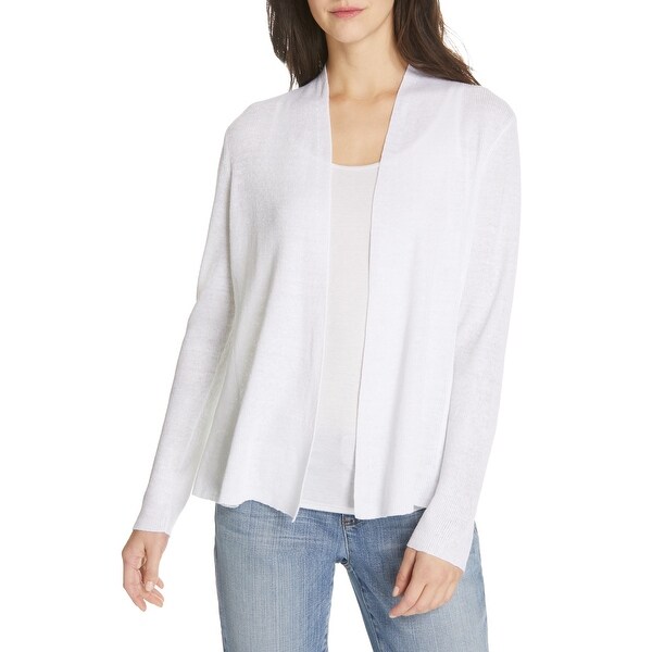 eileen fisher white cardigan