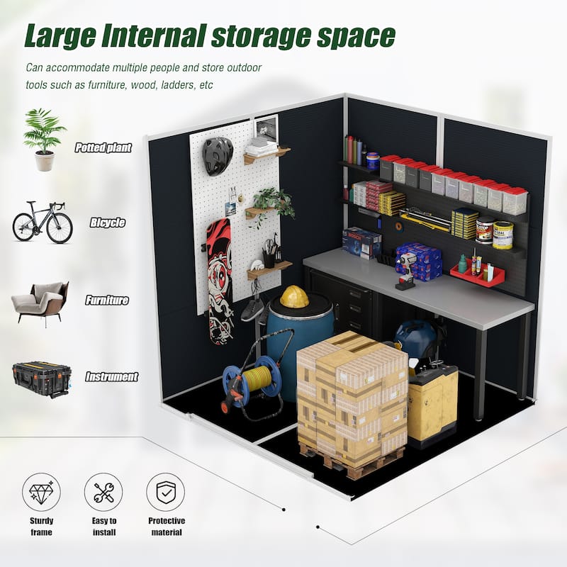 6*6ft resin storage shed, high quality pp material with Lockable Door,strong structure, waterproof