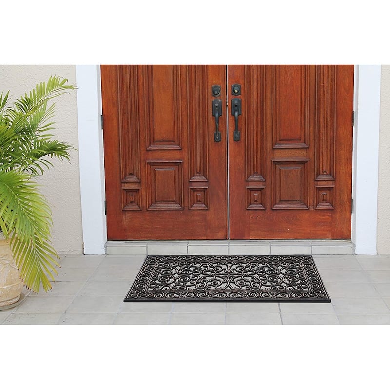 A1HC First Impression Natural Rubber Durable Attractive Entry Doormat