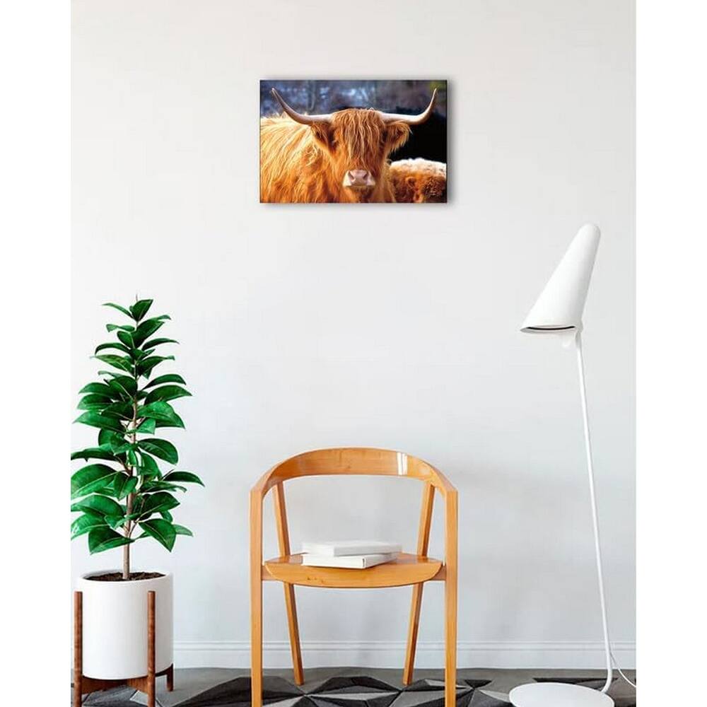 Highland Cow Sunshine Art Poster - Print On Demand