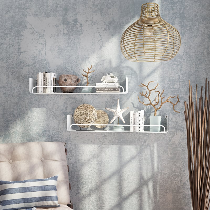 Carson Carrington Lacktorp Modern Wall Shelf (Set of 2)