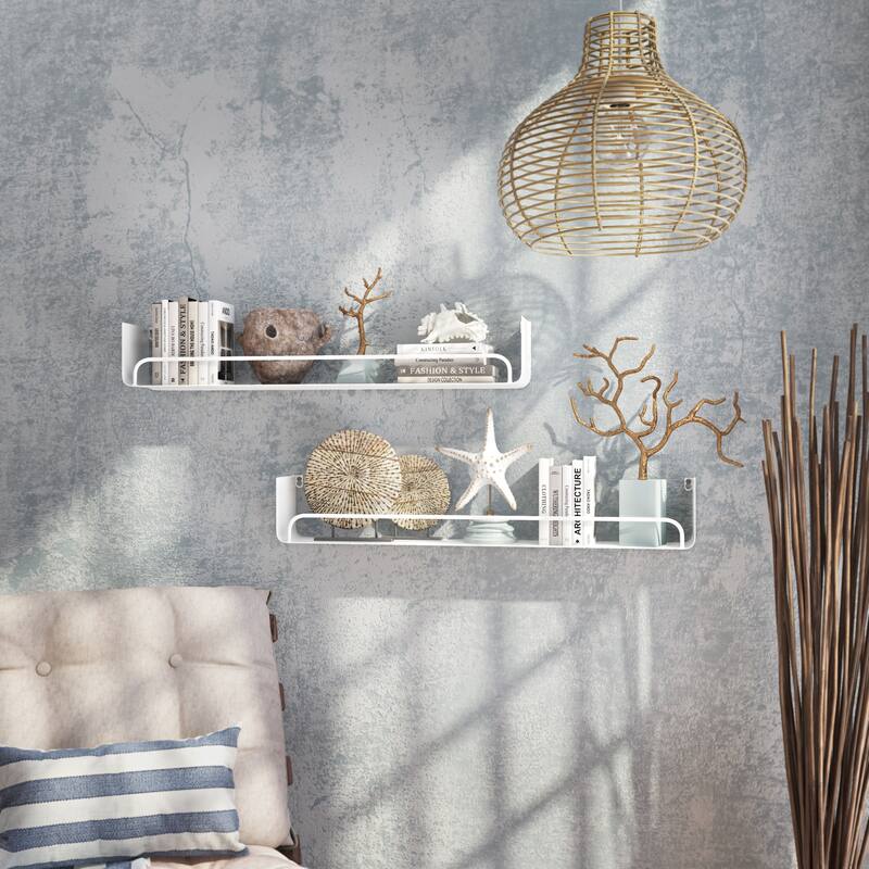 Carson Carrington Lacktorp Modern Wall Shelf (Set of 2)