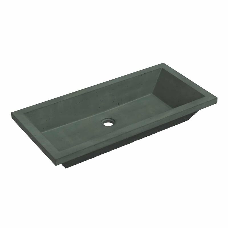 Native Trails NSL3115 NativeStone 31" Rectangular Concrete Undermount