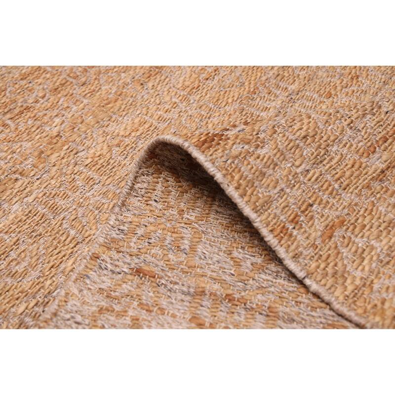 ECARPETGALLERY Flat-Weave Palas Denizli Tan Jute Kilim - 5'3 x 7'6