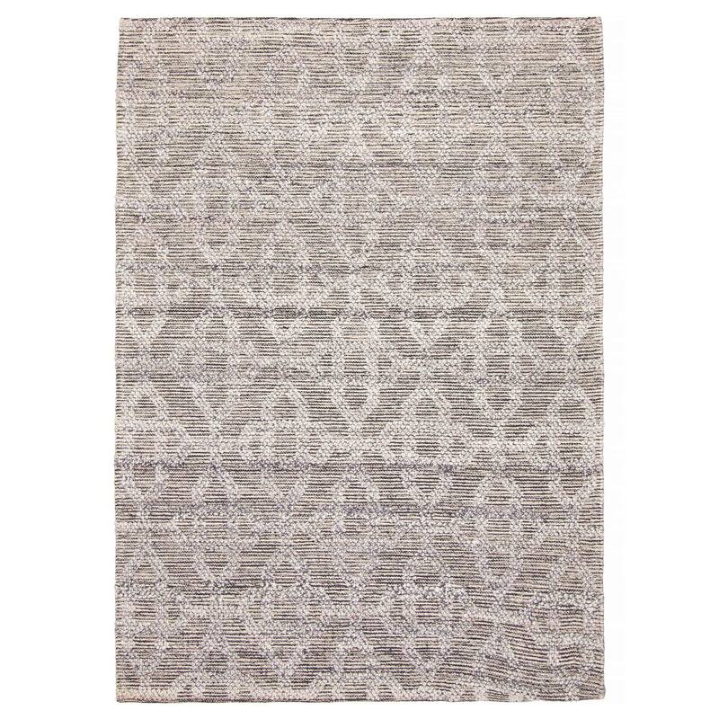 ECARPETGALLERY Braid weave Sienna Grey Wool Rug - 5'2 x 7'3 - Grey - 5'2 x 7'3