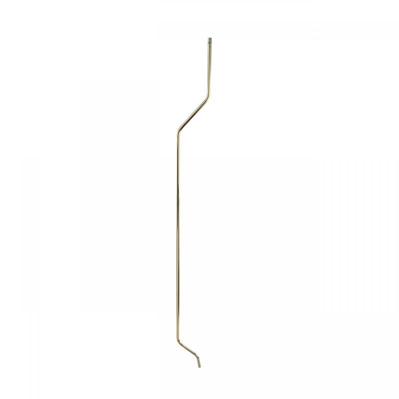 Light Oak Wooden High Tank Toilet Raised Tank 59" to 74" Brass Z Pipe and Elongated White Bowl