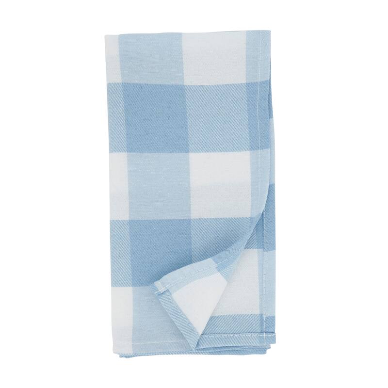 Buffalo Plaid Check Pattern Design Cotton Napkins (Set of 4)