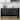 Homy Casa Modern Black Sideboard with Wavy Doors, Adjustable Shelves