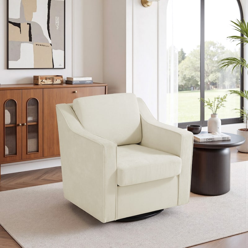 Modern 30.5" W Swivel Armchair Accent chair