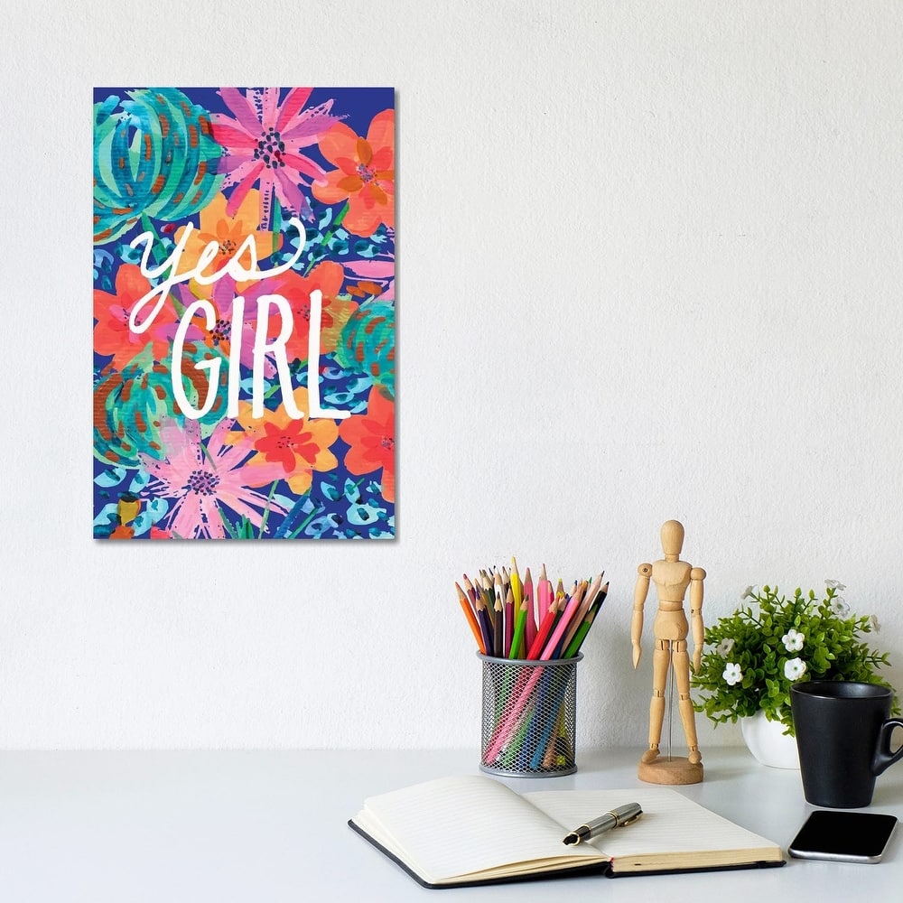iCanvas "Yes Girl" by ETTAVEE Canvas Print