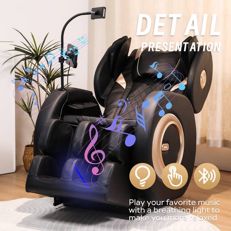 GDFStudio - Tom Massage Chair Recliner with Smart, User-Friendly Features