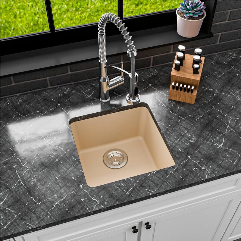 Karran Undermount Quartz Bar Single Bowl Sink