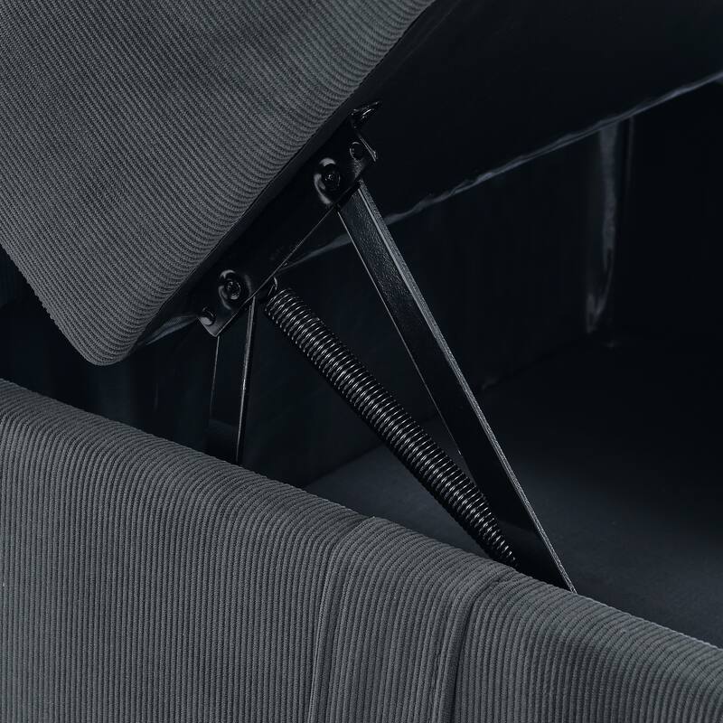 Sectional Modular Sofa, 7 Storage Seat Sofa Bed Couch for Living Room