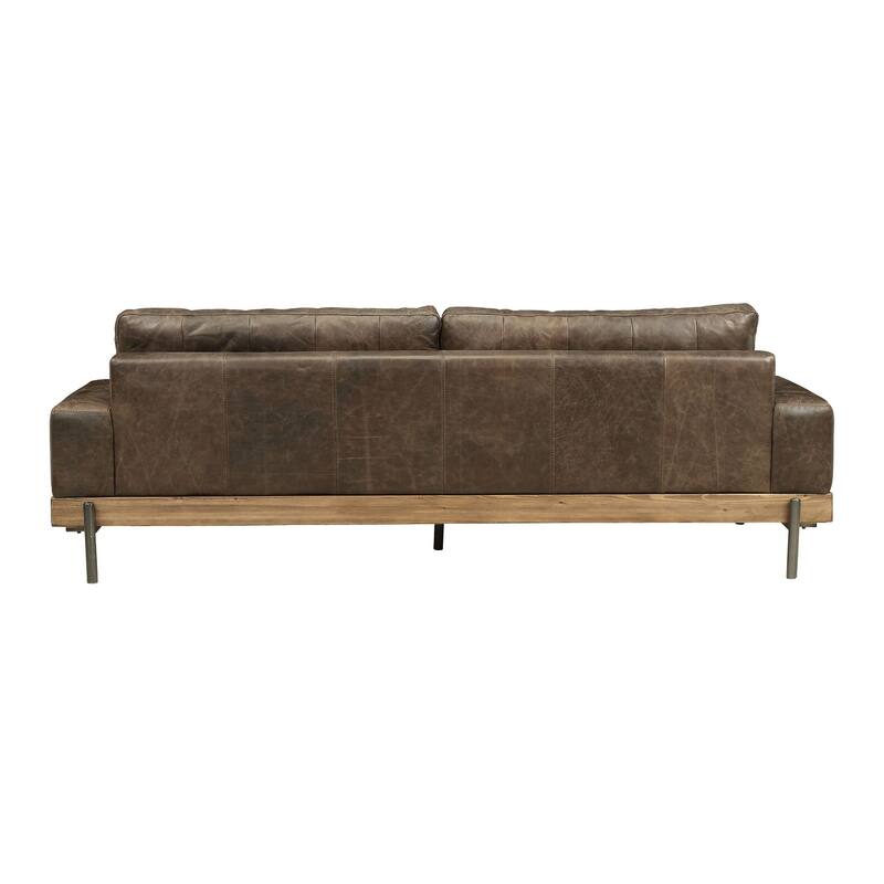 Gomran Distress Chocolate Upholstery Sofa