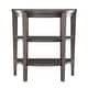 preview thumbnail 2 of 10, Convenience Concepts Newport Half-Circle Console Table with Shelves